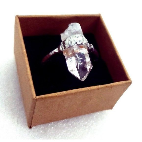 Quartz crystal Ring handmade size 10 - Picture 8 of 12